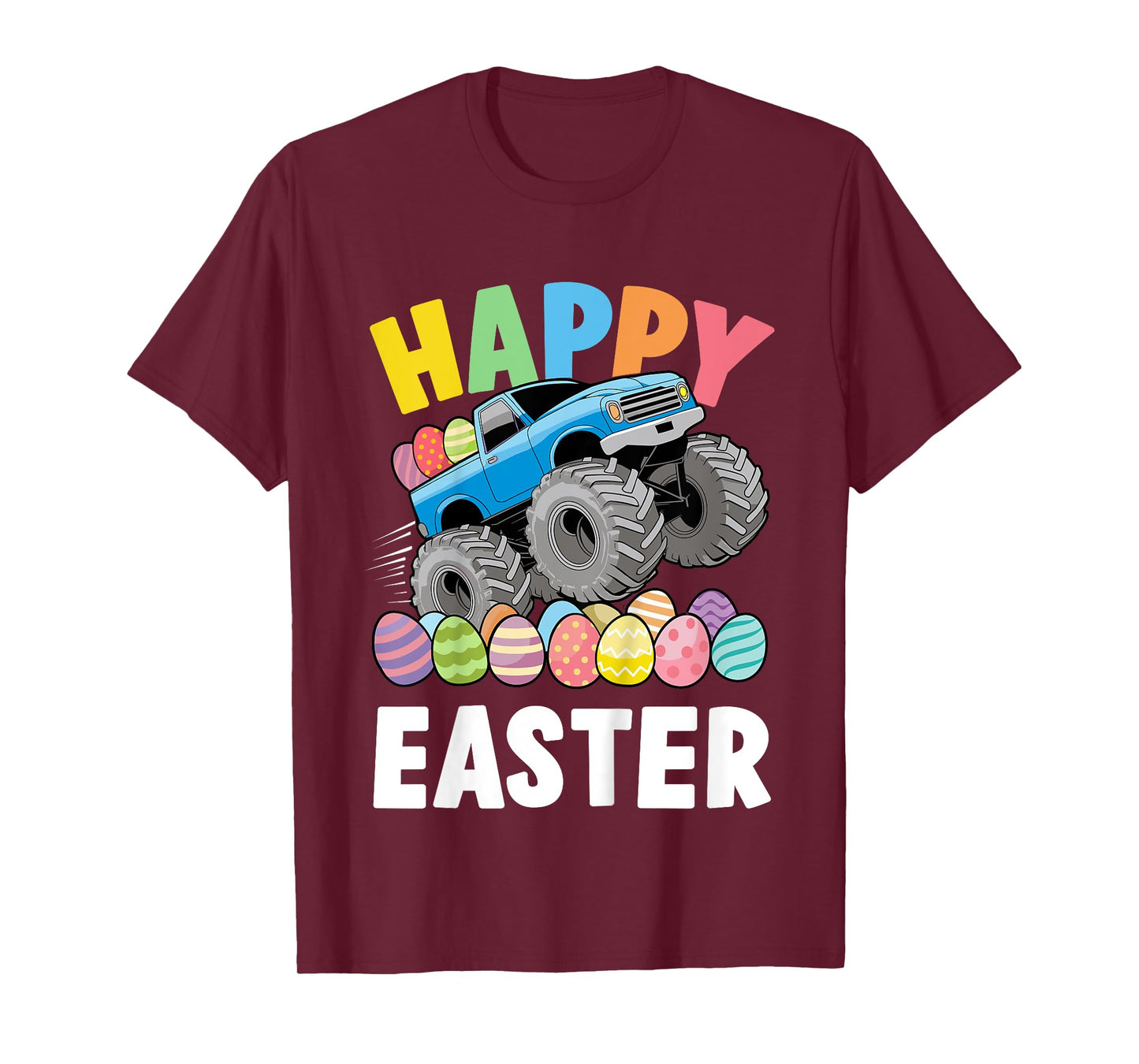 Kids Happy easter monster truck for boys and toddler T-Shirt
