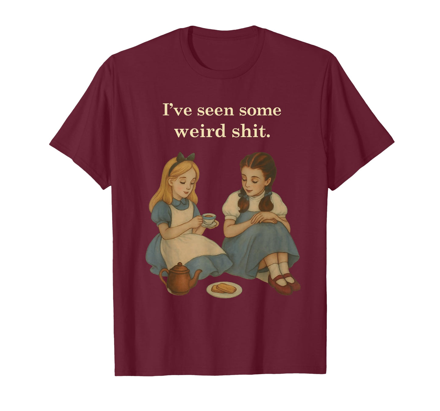 I've Seen Some Weird Shit Vintage Retro Two Girls Funny T-Shirt