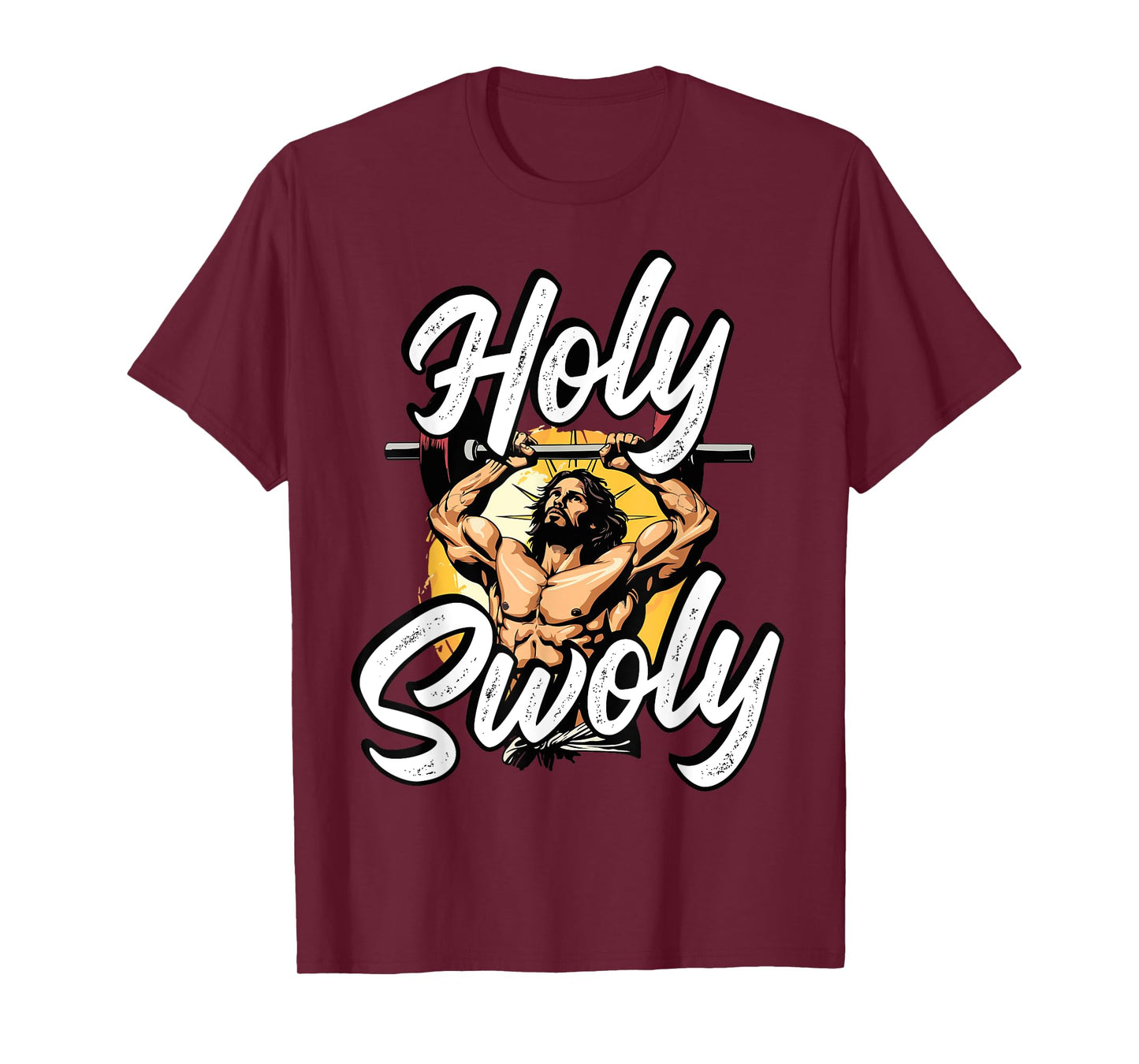 Gym Workout Exercise Christian Religious Jesus Christ T-Shirt