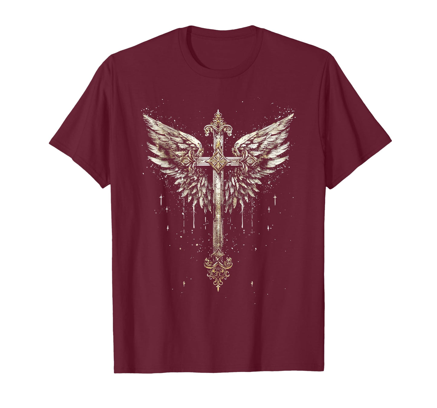 Jesus Cross Christian Angelic Wings Angel wings T-Shirt