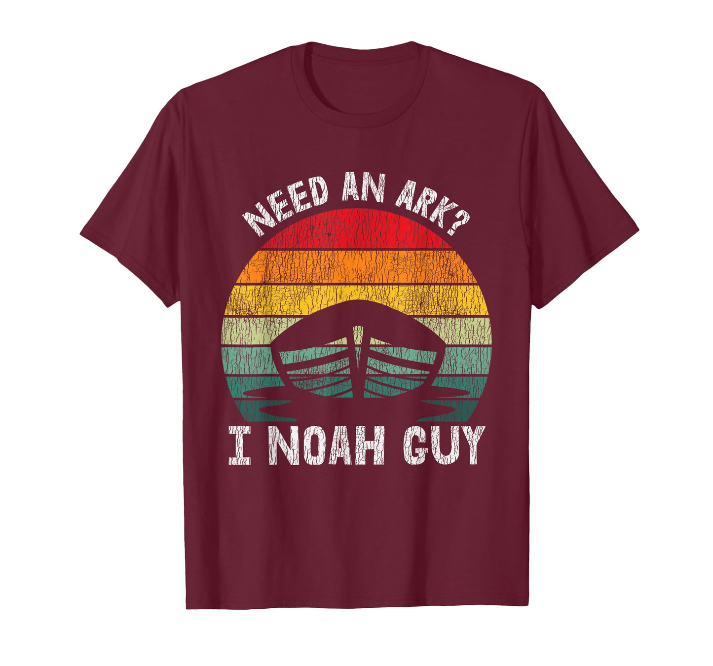Vintage Need an Ark I Noah Guy Pun Funny Christian Bible T-Shirt