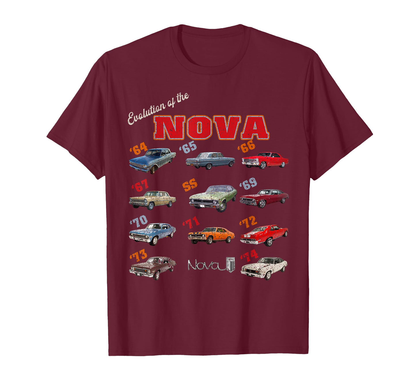 1969 72 63 64 65 66 67 68 70 71 73 74 chevys nova Evolution T-Shirt
