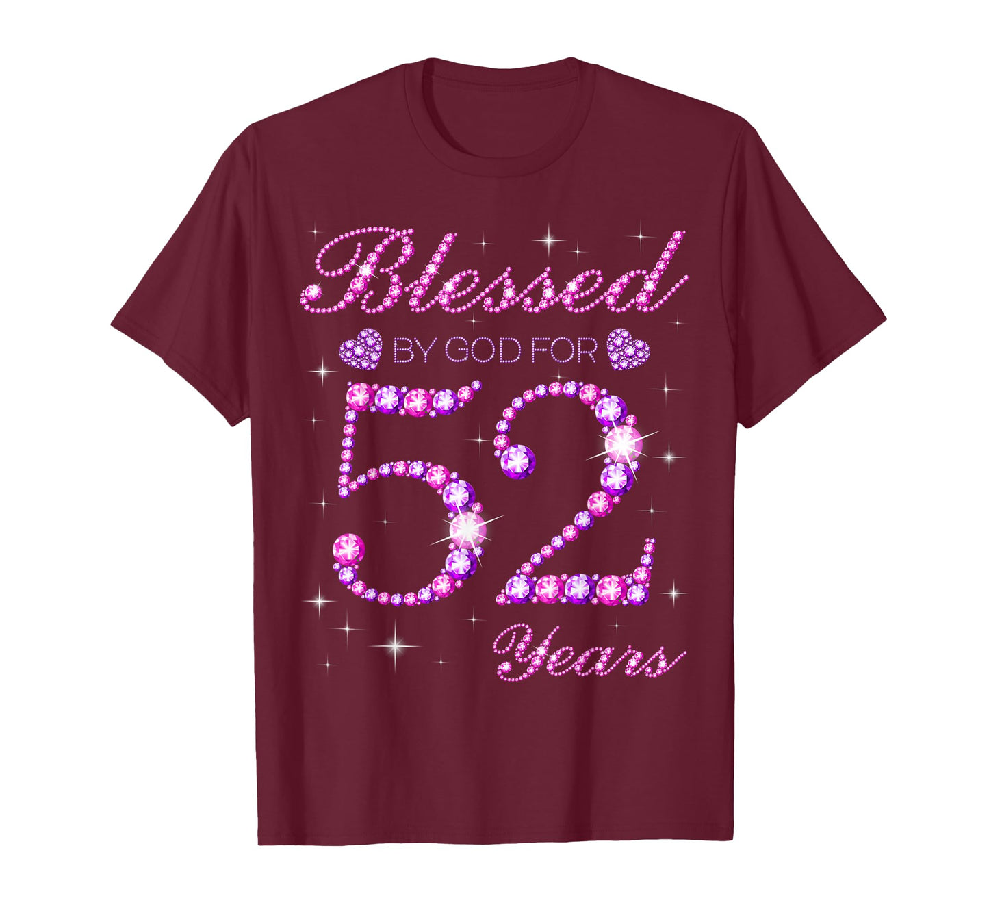 Blessed by God for 52 Years Old 52nd Birthday Party T-Shirt