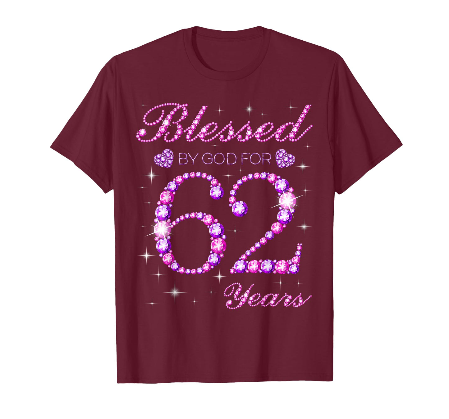 Blessed by God for 62 Years Old 62nd Birthday Party T-Shirt