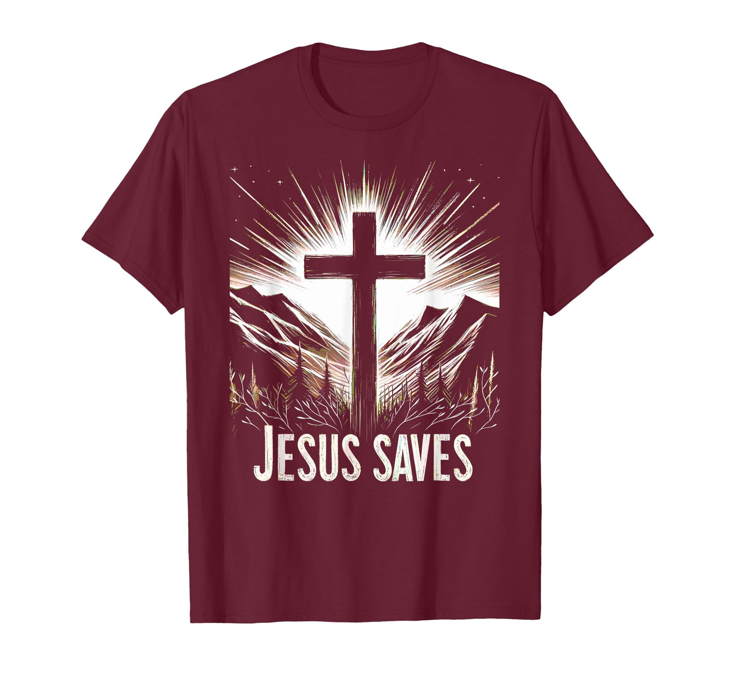 Jesus Saves Mankind Bronze Serpent Of Sins Lifted On A Cross T-Shirt