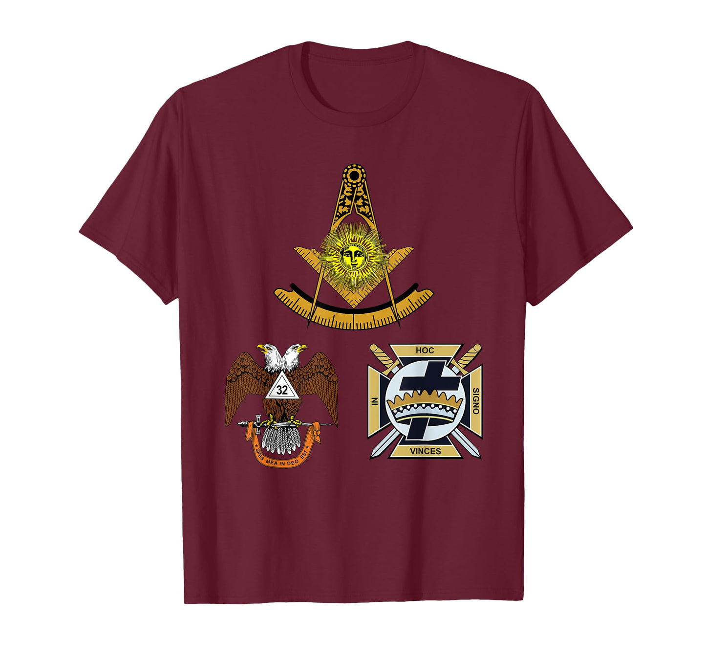 Past Master Mason 32nd Knights Templar Scottish York Rite WD T-Shirt