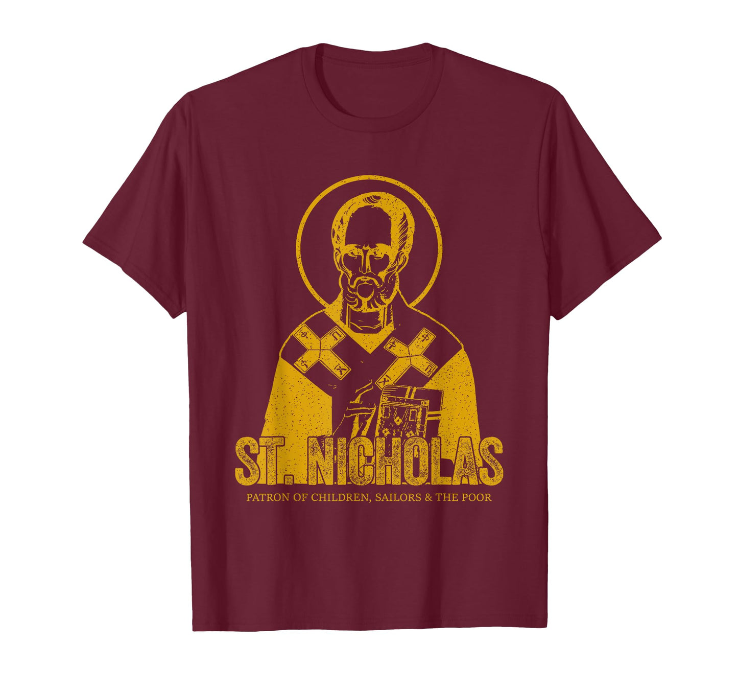 Catholicism Gold St. Nicholas Catholic Christian Saint T-Shirt