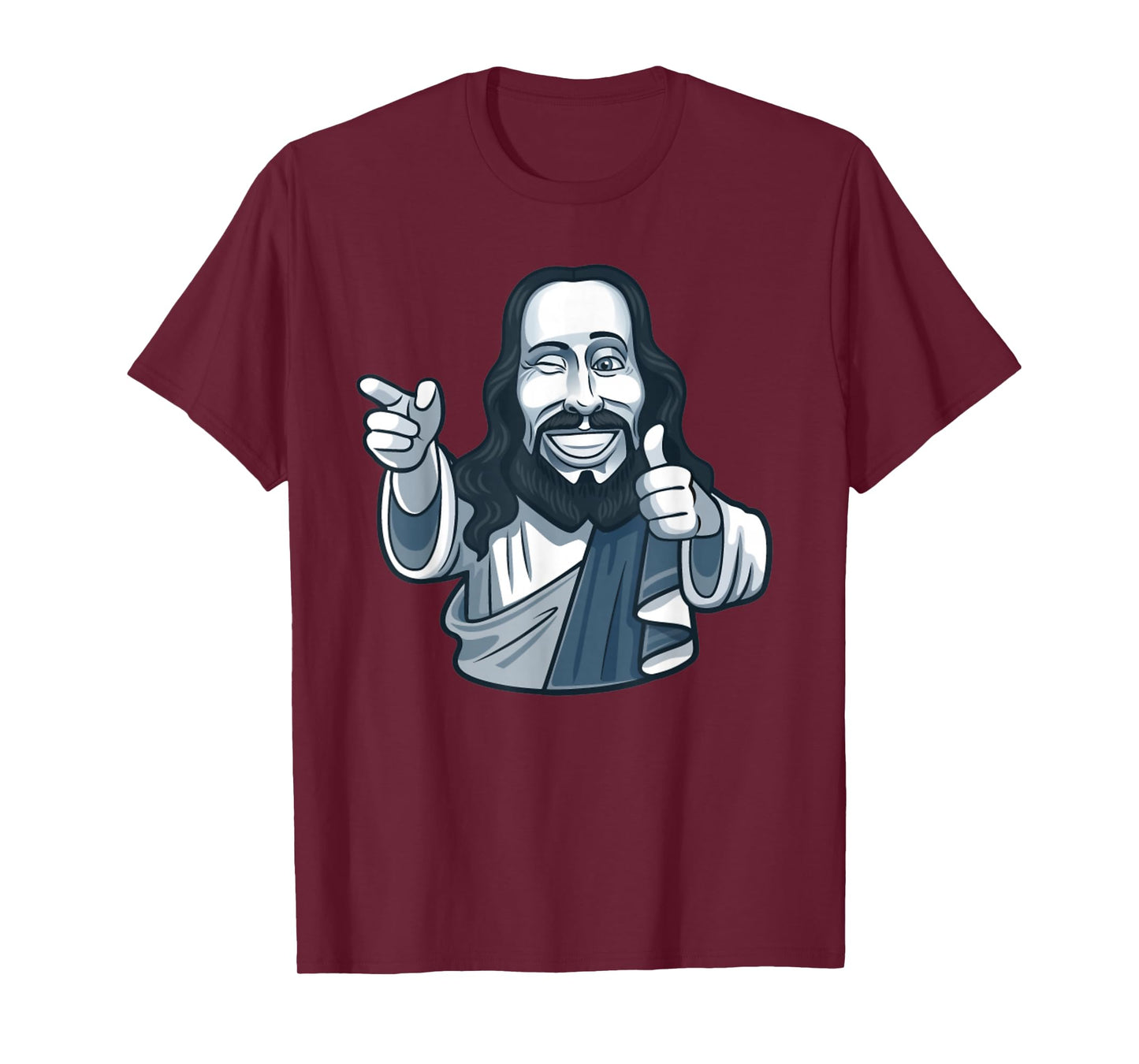 Smiling Jesus Thumbs Up Funny Christian T-Shirt T-Shirt