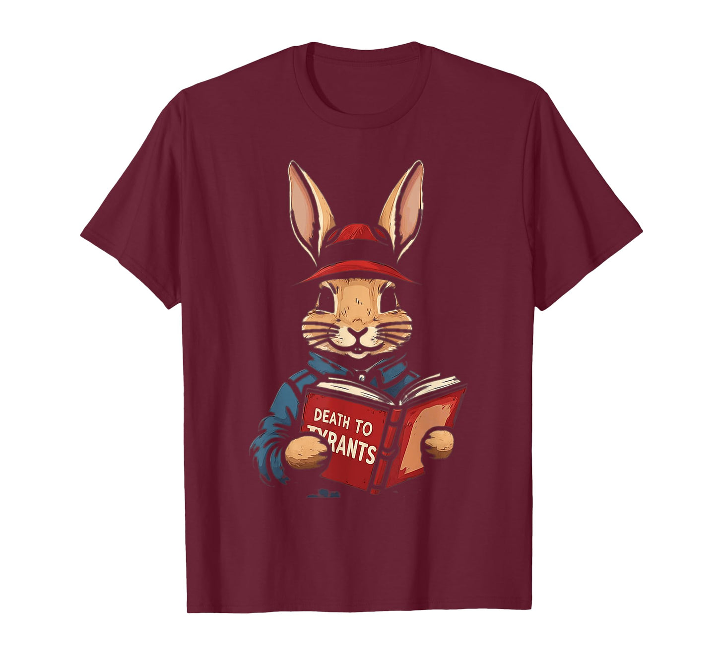 Retro Rabbit Death To Tyrants Vintage 90s, funny quote T-Shirt