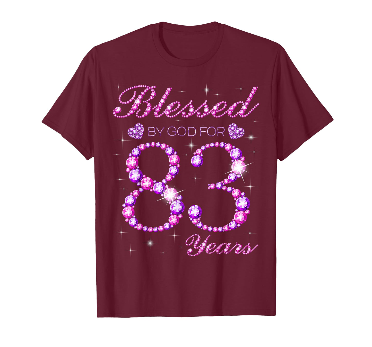 Blessed by God for 83 Years Old 83rd Birthday Party T-Shirt