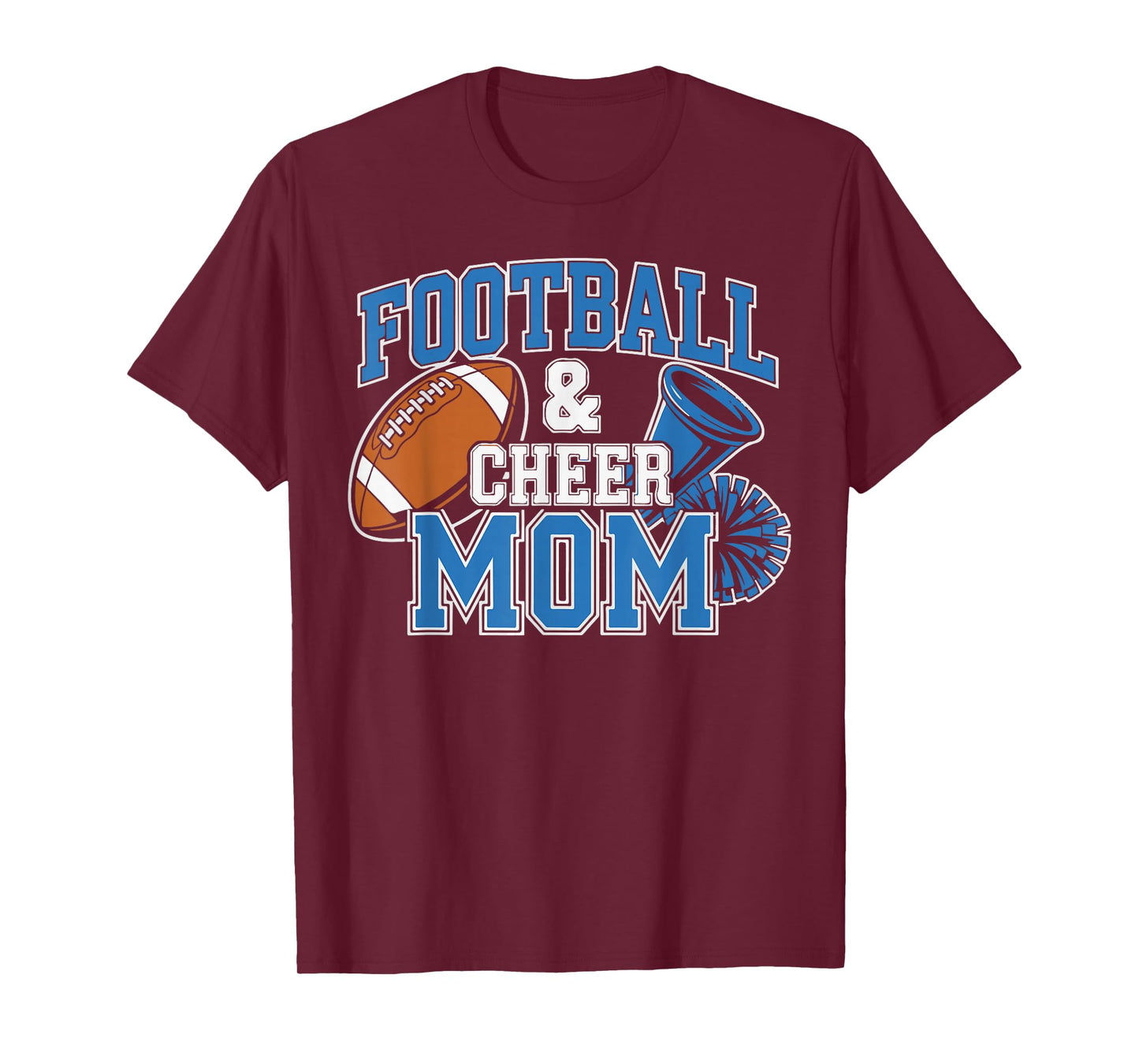 Football Cheer Mom for Women Men Vintage Cheer Spirit Funny T-Shirt