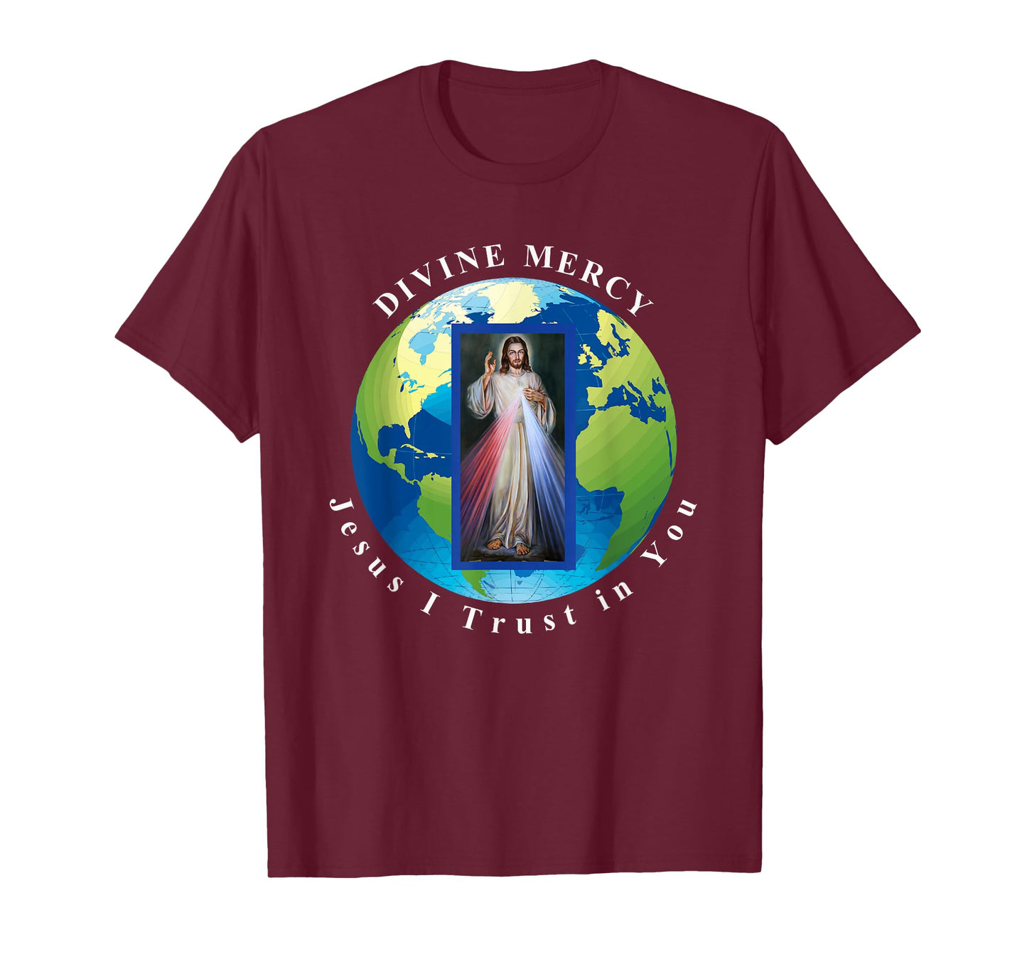 Divine Mercy World Jesus I Trust in You T-Shirt T-Shirt