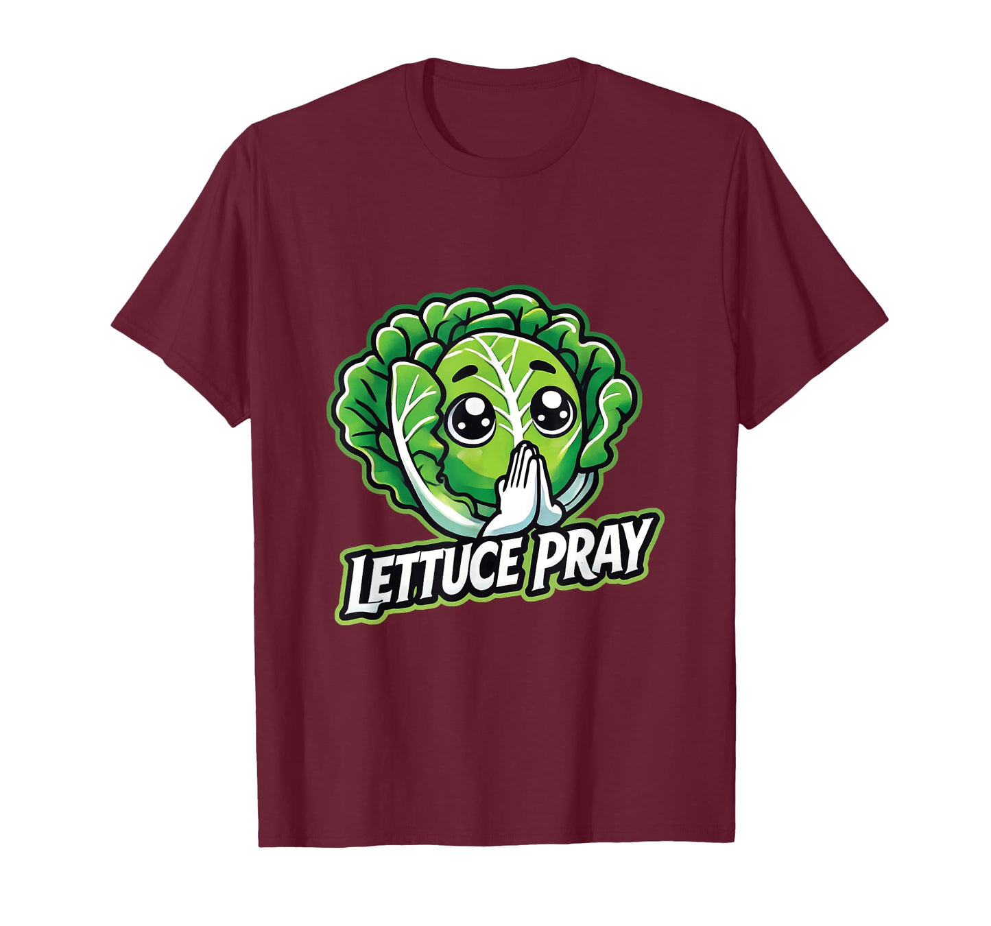 Lettuce Pray Funny Christian Faith Pun T-Shirt