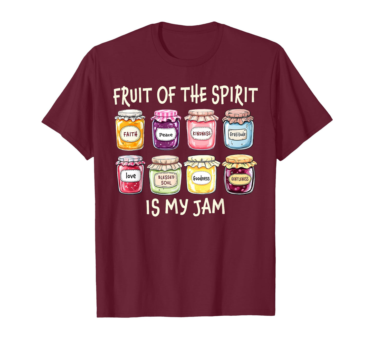 Vintage Fruit Of The Spirit Is My Jam Christian Bible Verse T-Shirt