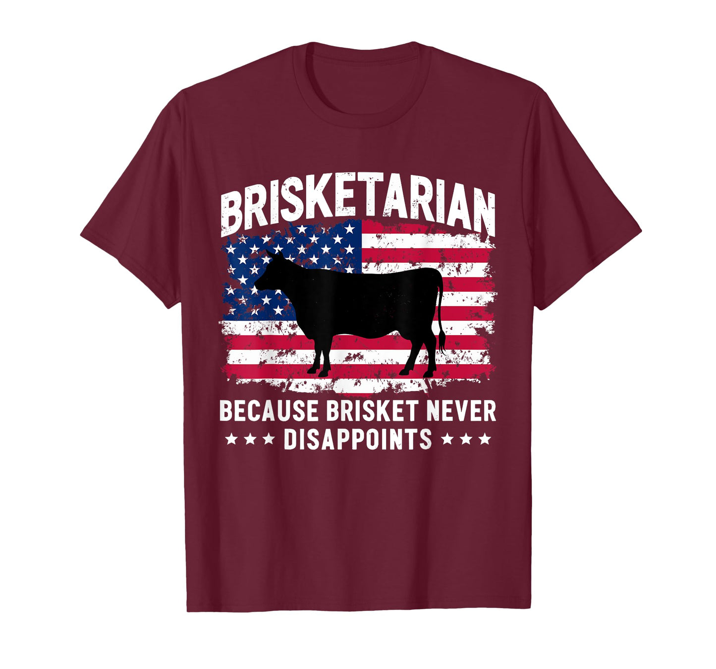 Brisketarian Because Brisket Never Disappoints Funny BBQ T-Shirt