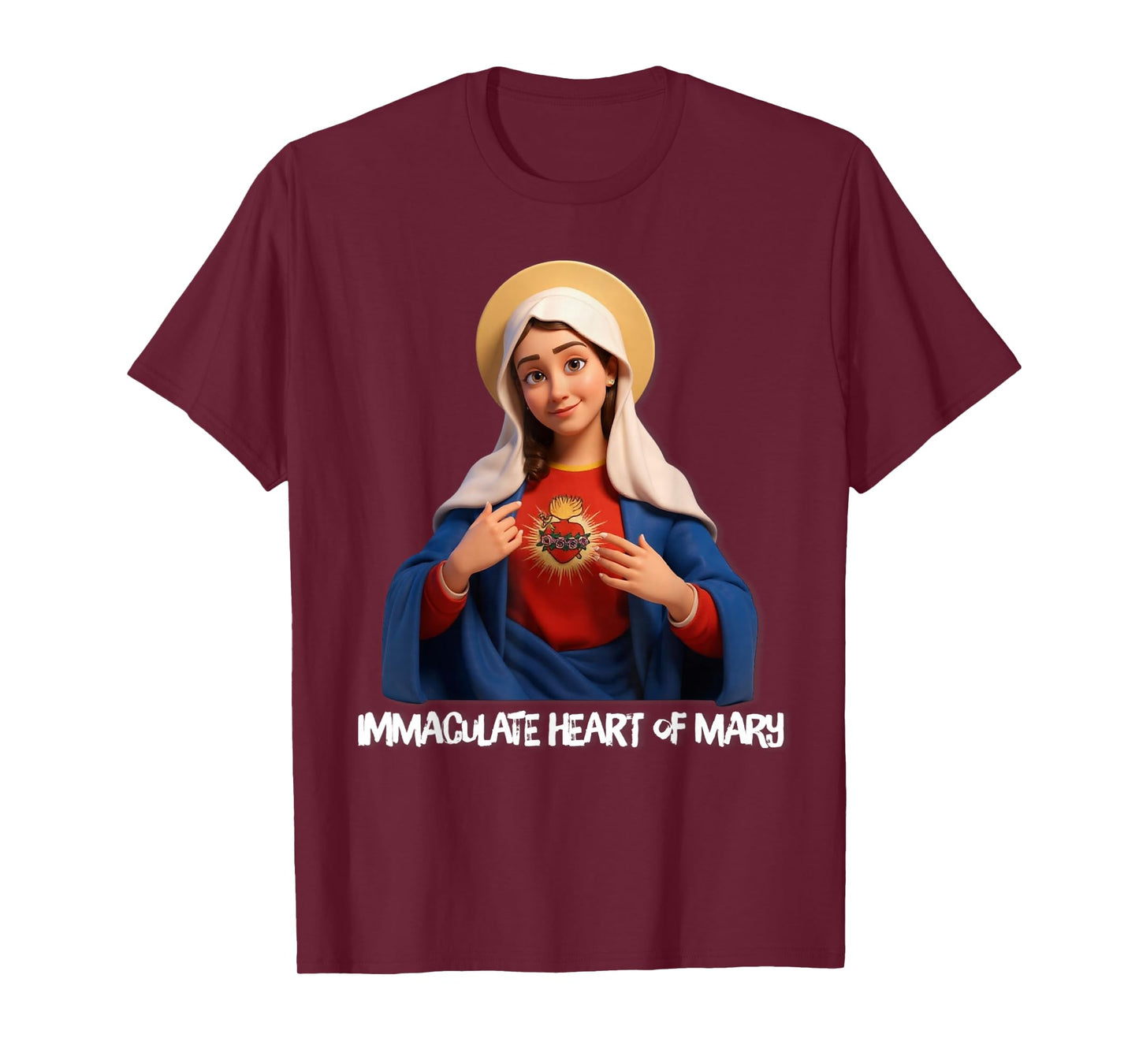 Immaculate Heart of Mary Marian Catholic T-Shirt