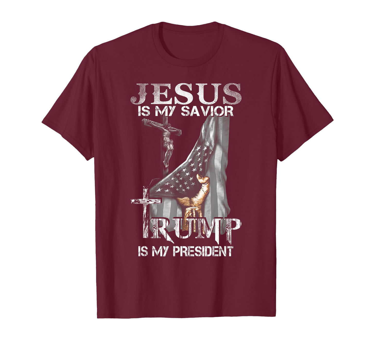Jesus Is My Savior Trump Is My President Shirt for men women T-Shirt