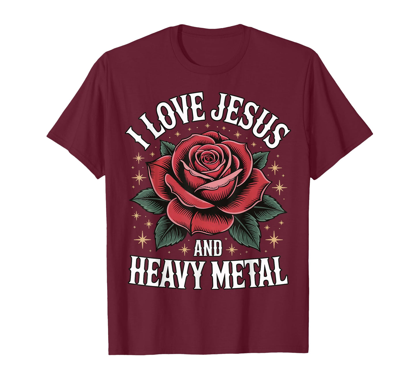 I Love Jesus And Heavy Metal T-Shirt
