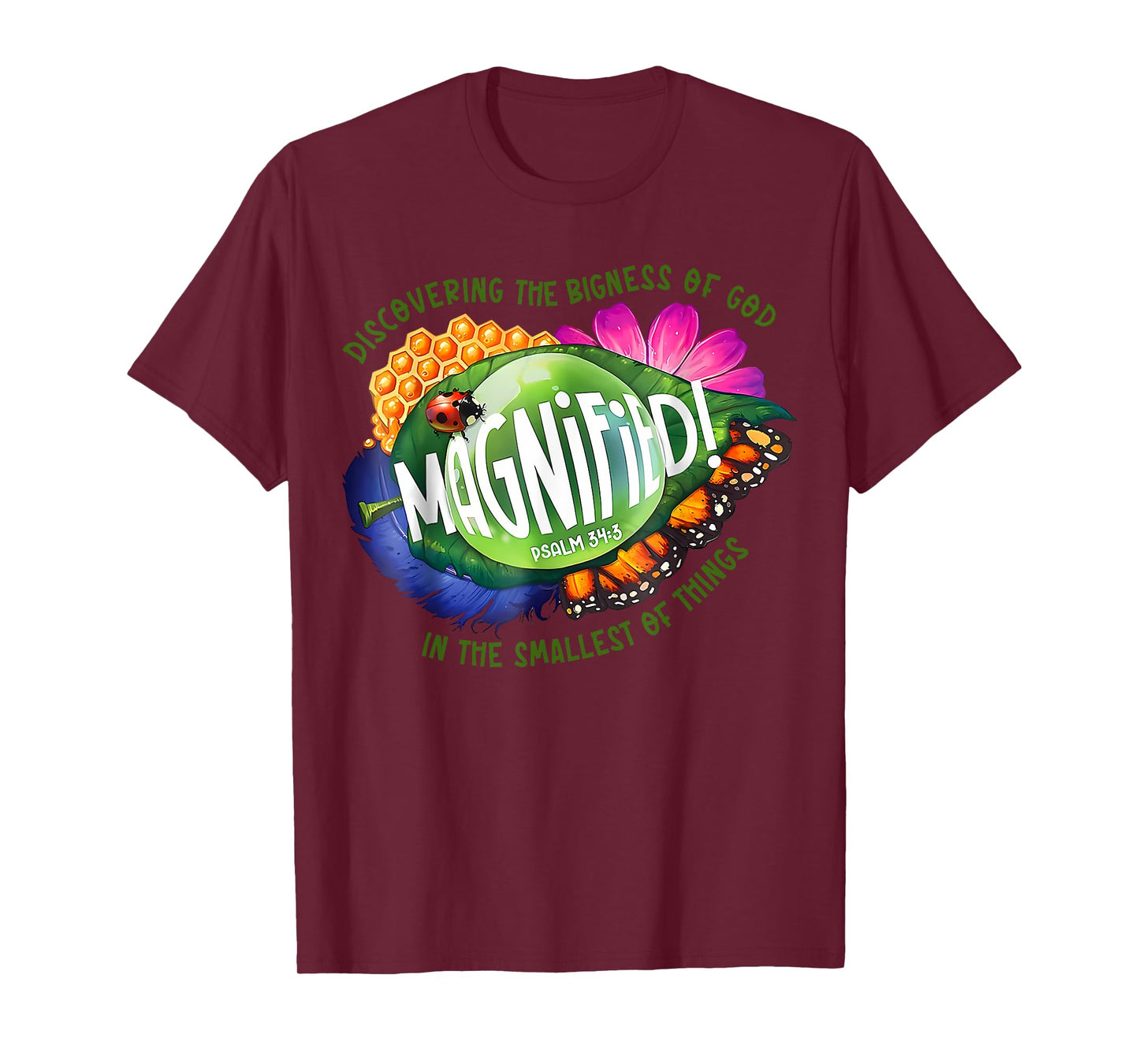 VBS 2025 Discover The bigness Of God Magnified Insect Kids T-Shirt