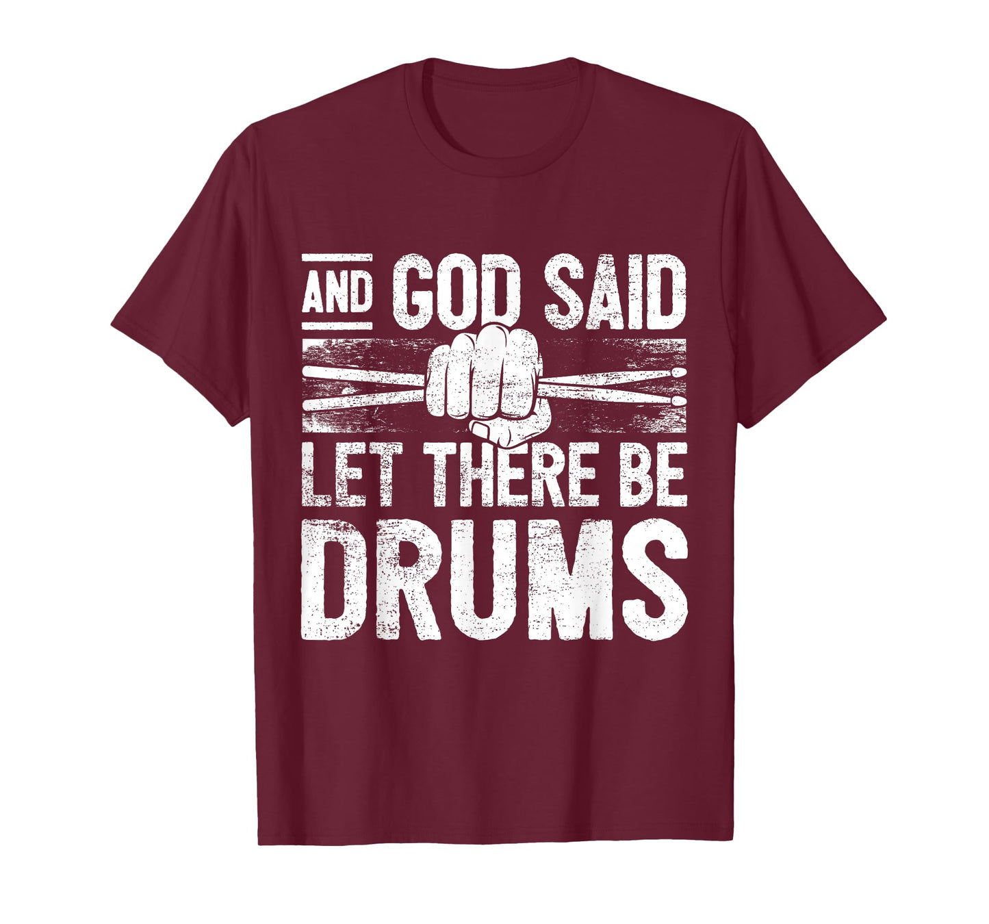 Drums God Drumming Christian Music Jesus Christian Drummer T-Shirt