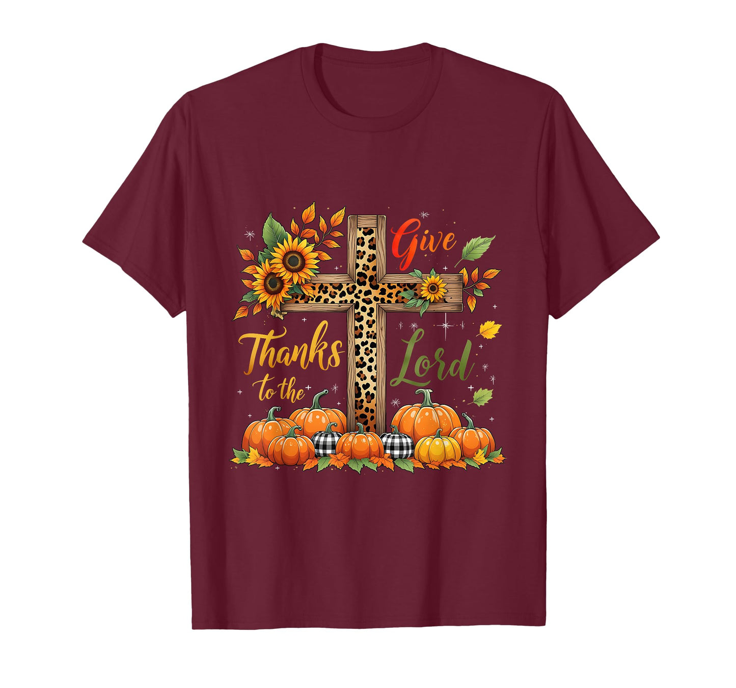Give Thanks Fall Pumpkin Thanksgiving Coquette to The Lord T-Shirt