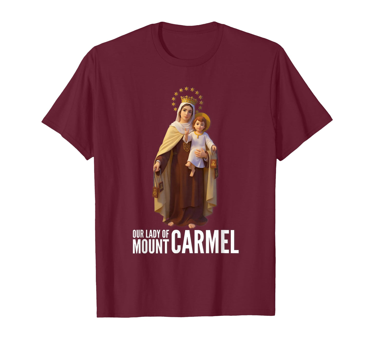 Our Lady of Mount Carmel Marian Catholic T-Shirt