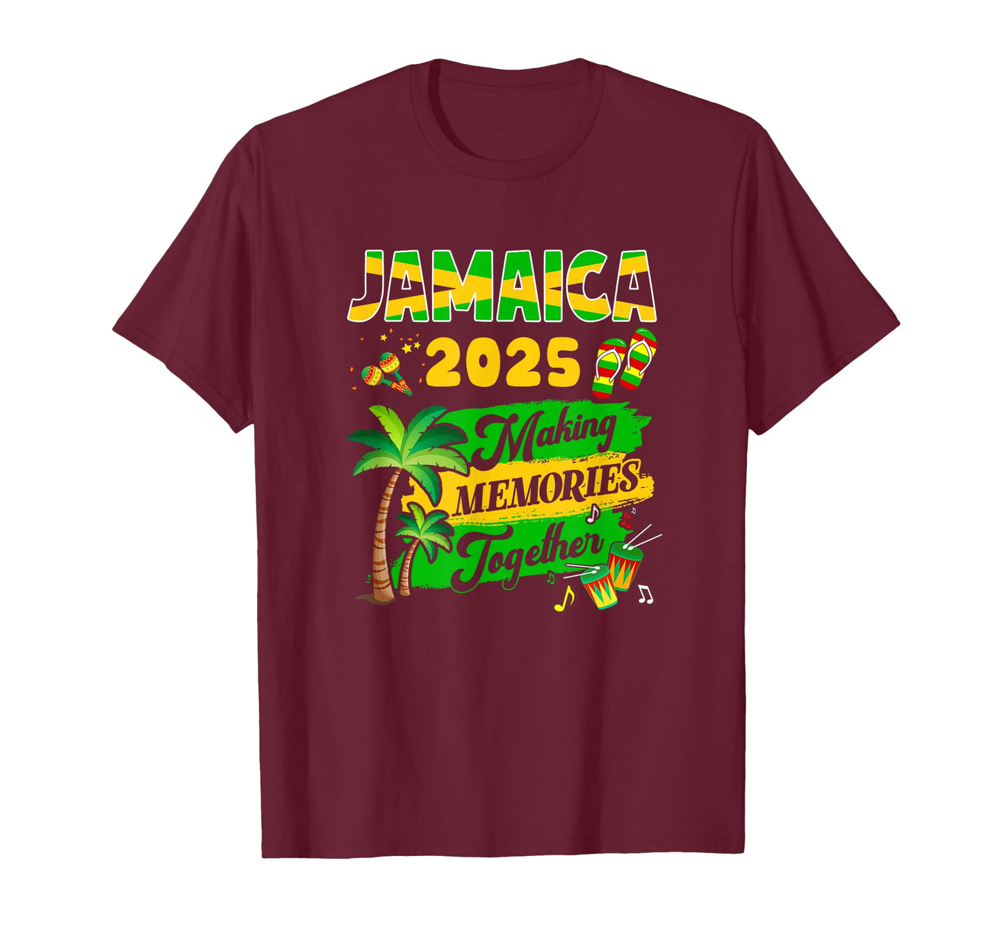 Matching Family Trip Jamaica 2025 Marking Memories Together T-Shirt