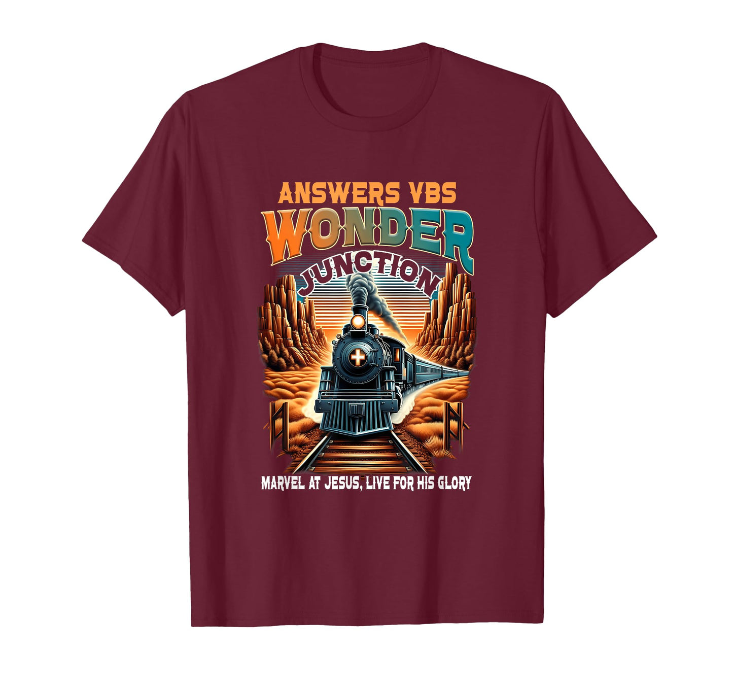 Answers VBS Wonder Junction Christian Train Theme T-Shirt