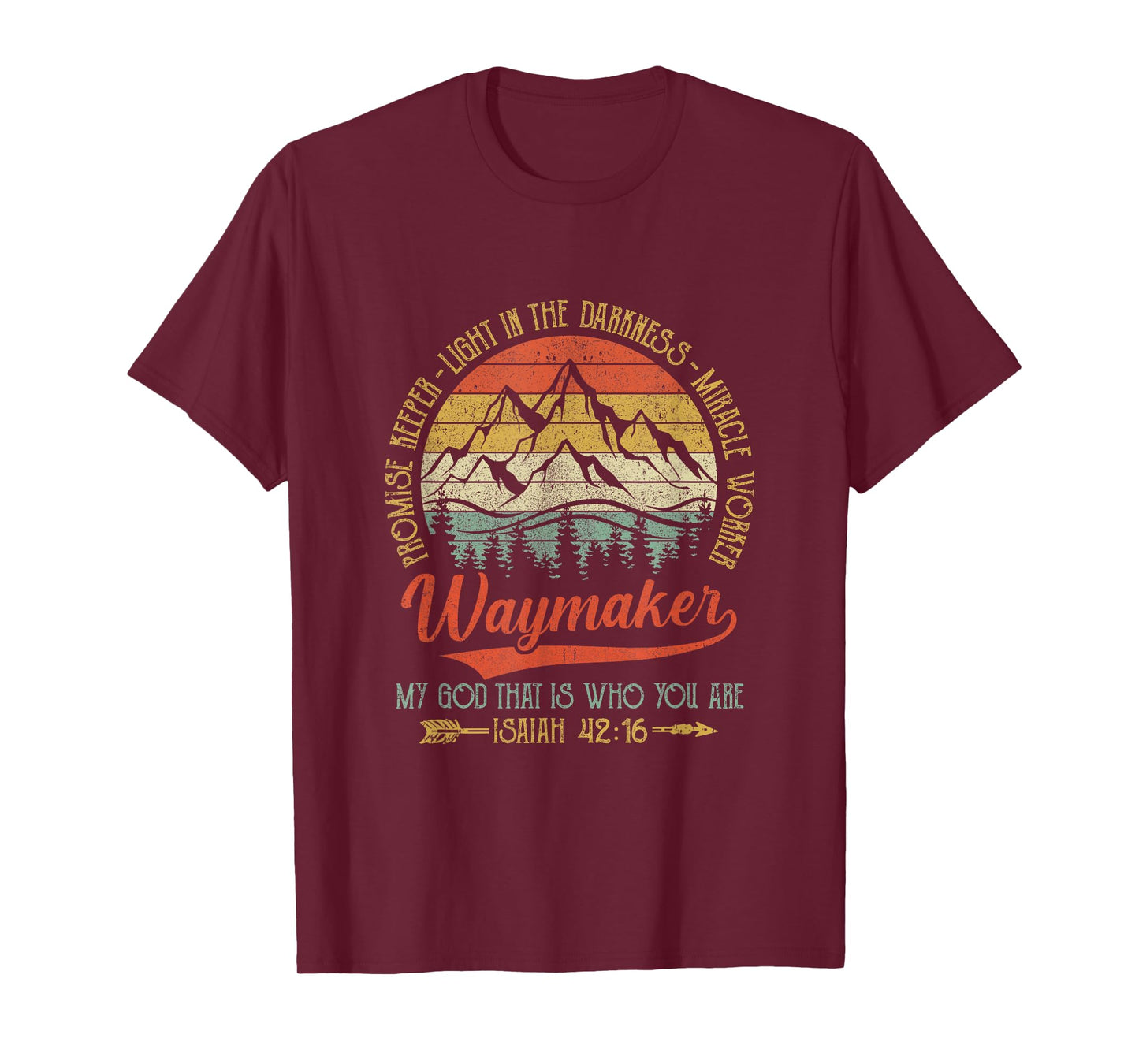 Waymaker Miracle Worker Promise Keeper Christian T-Shirt
