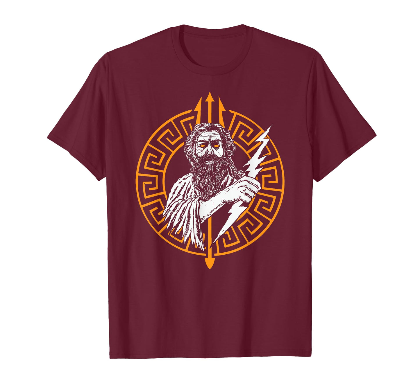 Zeus Holding Lighting Ancient Greek God T-Shirt