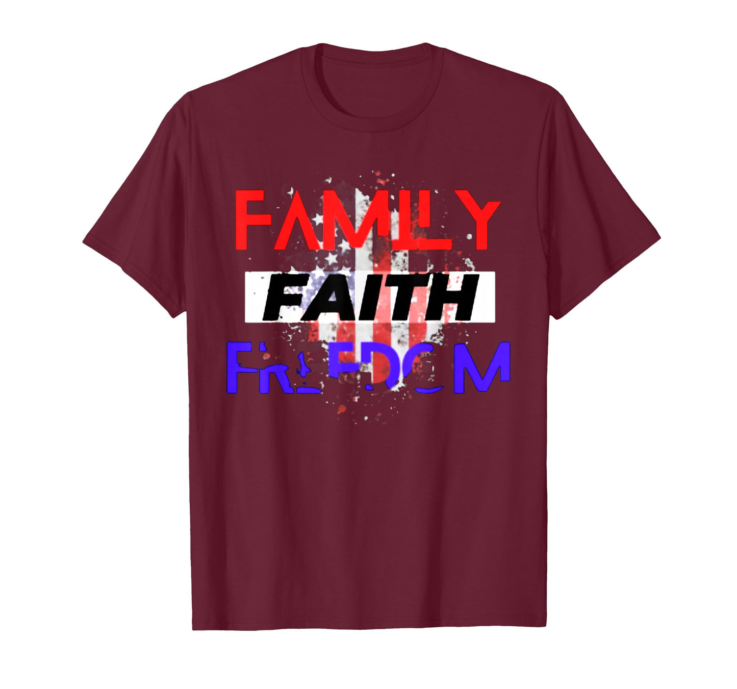 Family Faith Freedom Vintage Tee T-Shirt