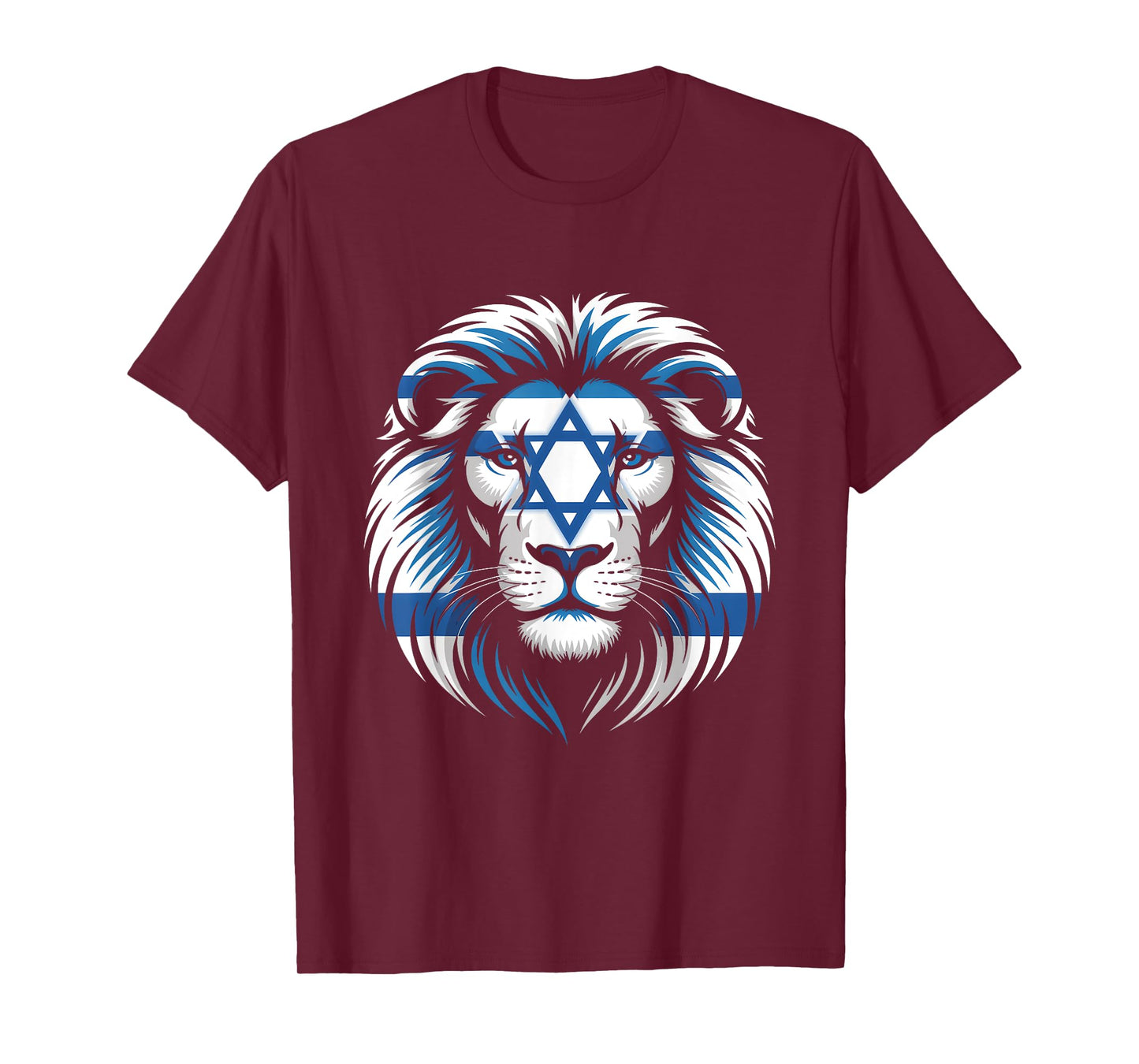 Lion Of Judah Jewish Pride Israel Flag Strength Unity T-Shirt