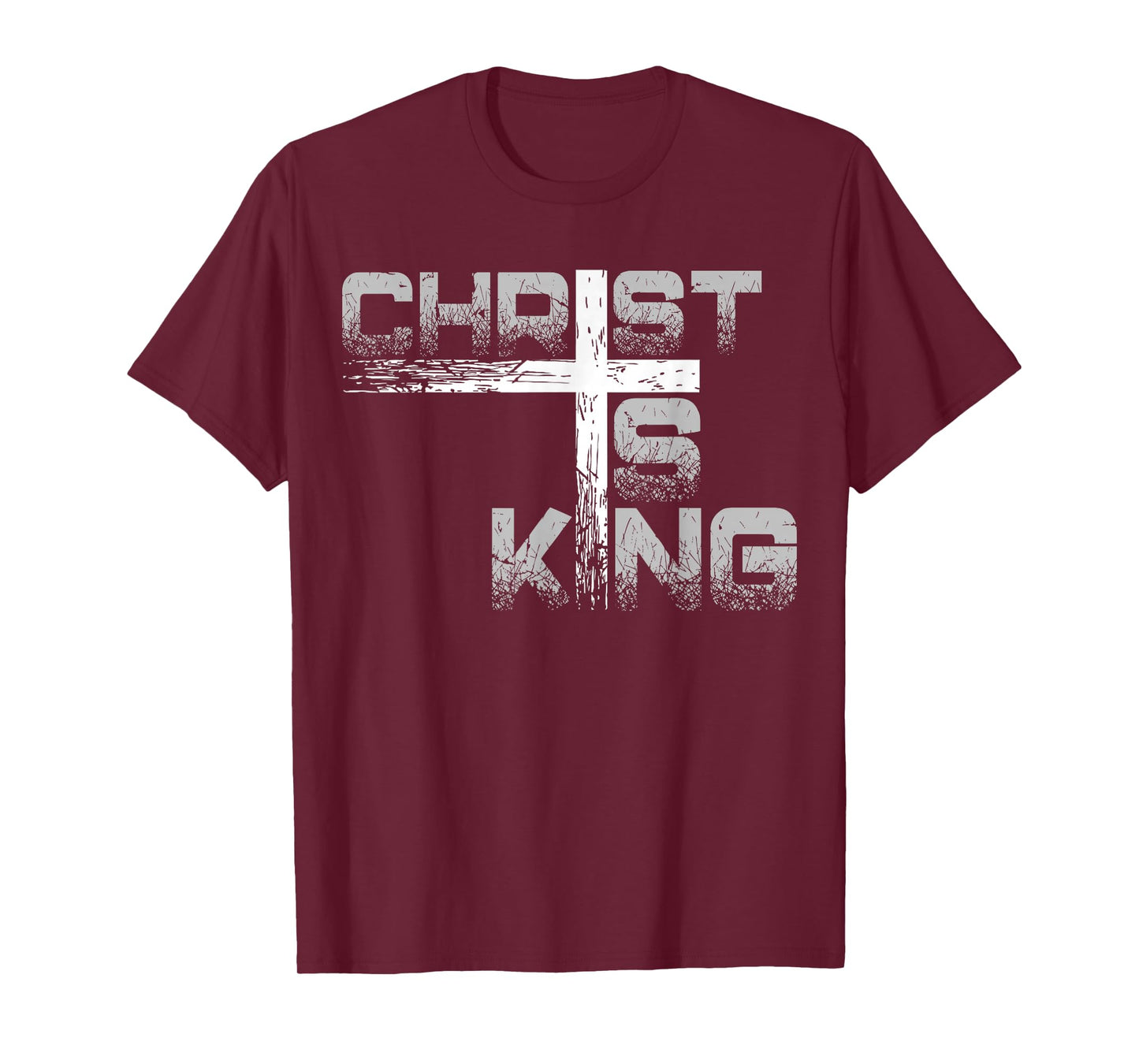 Jesus Christ is King Bible Verse Cross Religious Christian T-Shirt