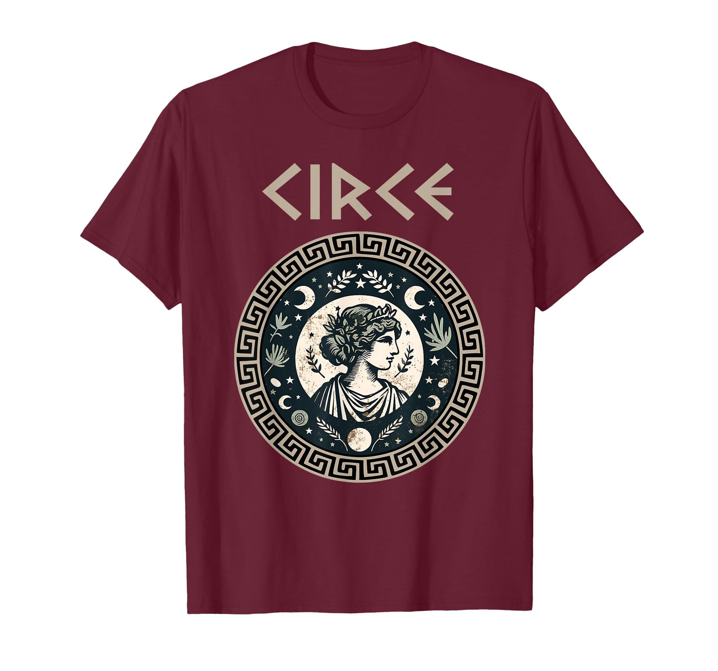Agema Apparel Circe Greek Goddess and Sorceress Greek Mythology T-Shirt, Small, Black