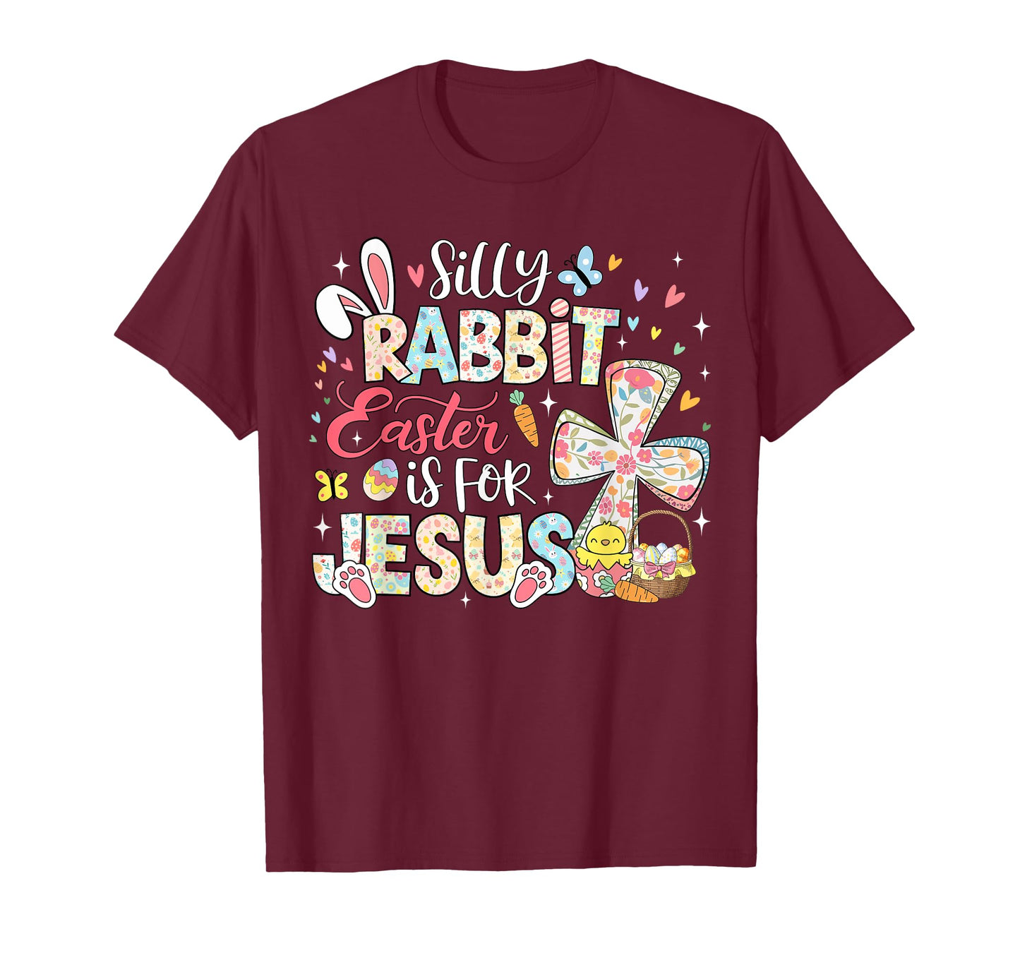 Silly Rabbit Easter Is For Jesus Religious Christian Easter T-Shirt
