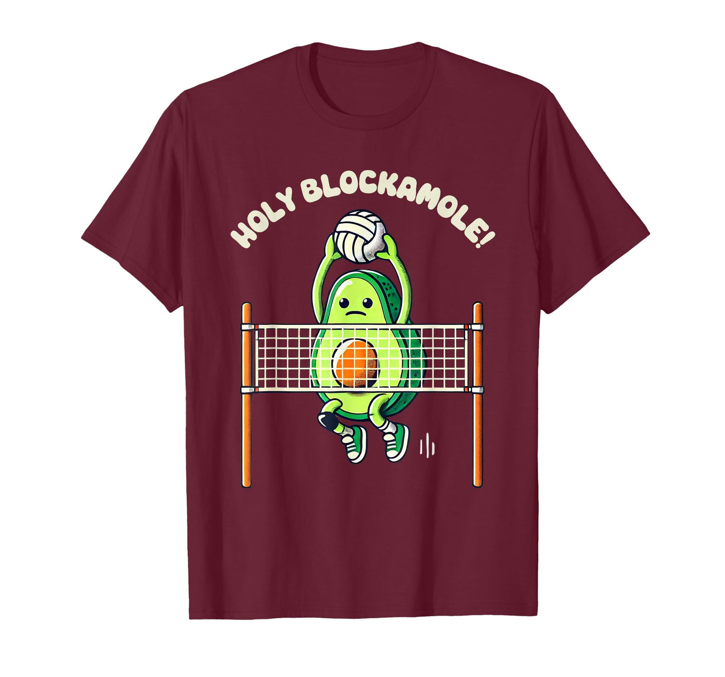 Holy Blockamole Volleyball Shirt Avocado Lover Guacamole T-Shirt