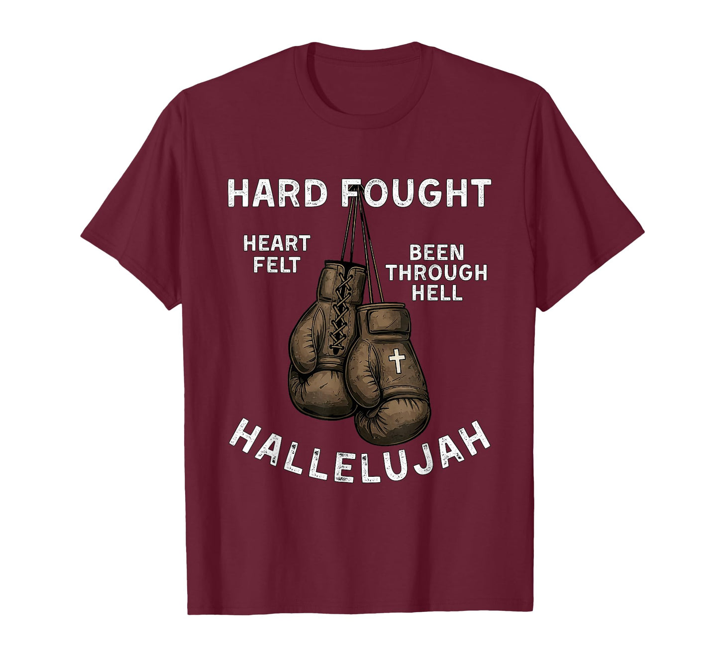Brandon Hard Fought Hallelujah Praise Jesus Lake Merch T-Shirt