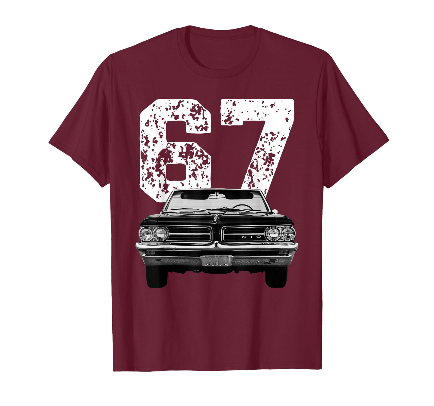 1967 67 Gto Classic Car Old School Muscle Car Birthday Retro T-Shirt