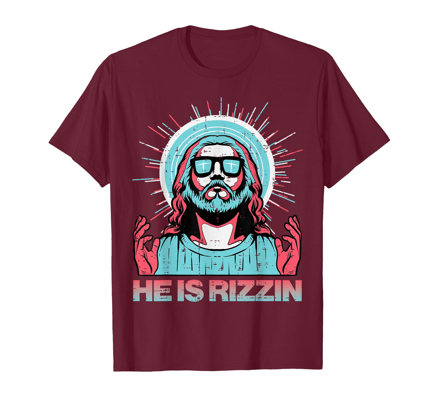 He Is Rizzin Risen Jesus Easter Funny Saying Women Men Kids T-Shirt