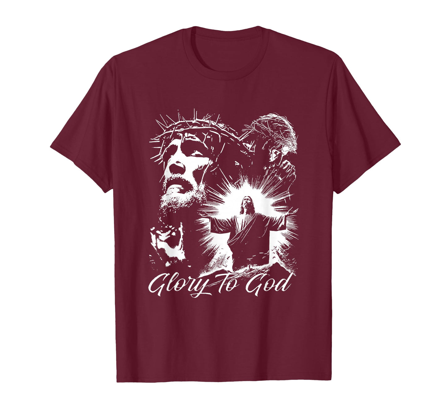 Glory to God Jesus Crown of Thorns T-Shirt