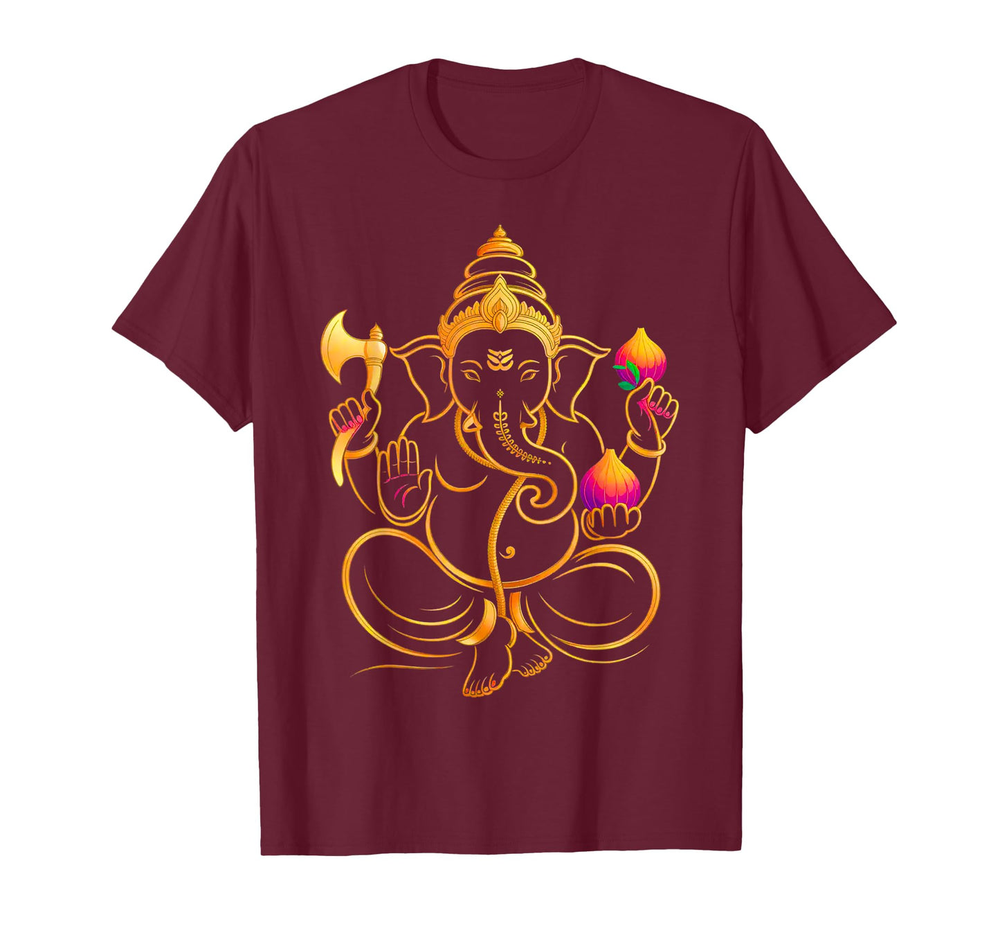 Hindu Ganesha Puja Elephant God India Meditation Yoga Murti T-Shirt