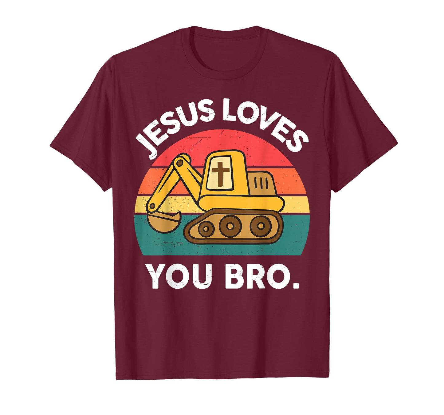 Funny Christian Boys Jesus Loves You Bro Humorous Faith Gift T-Shirt