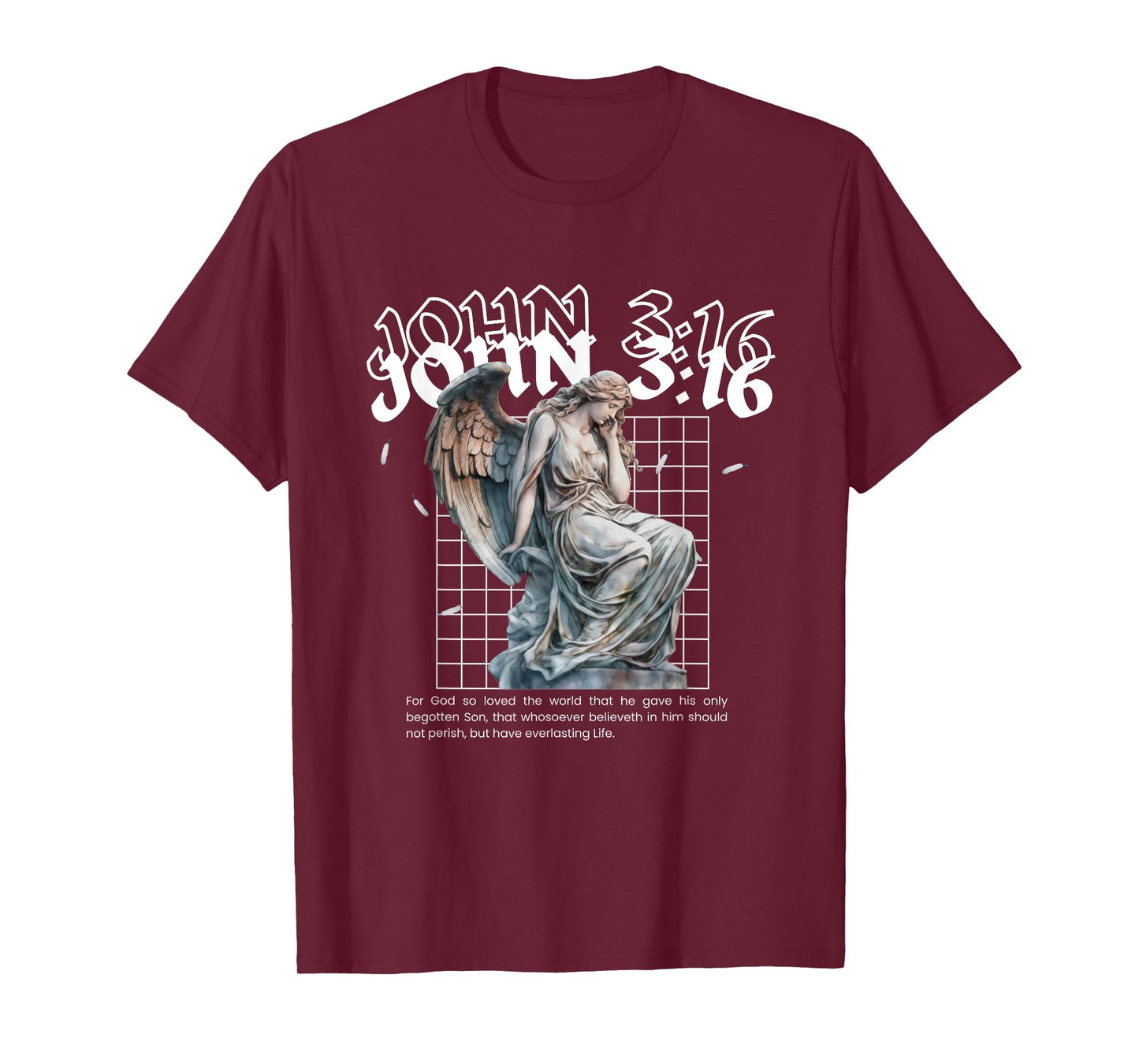 John 3:16 Bible Verse Streetwear - Christian Bible Verse T-Shirt