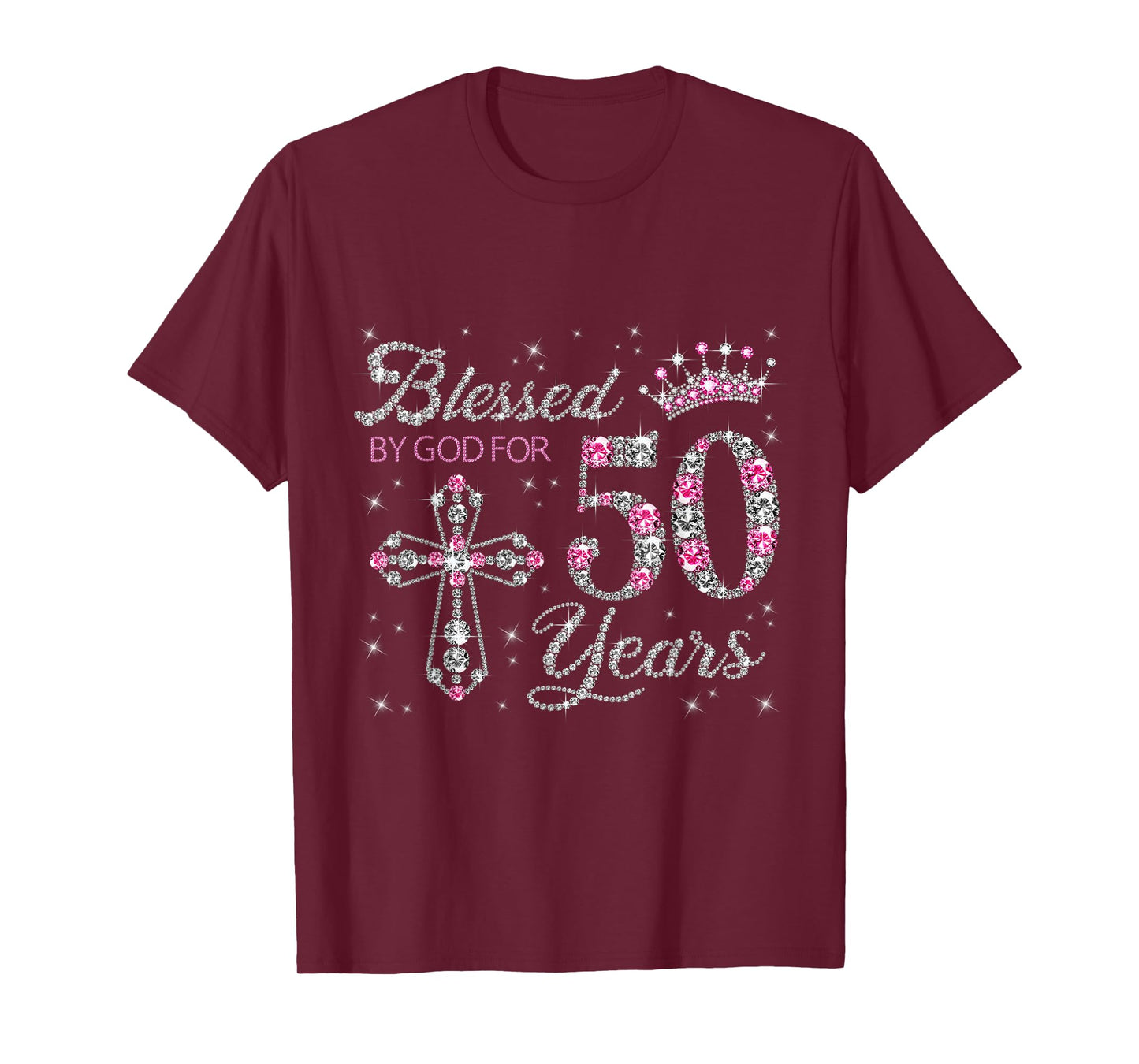 Blessed by God For 50 Years Old 50th Birthday Gift For Women T-Shirt
