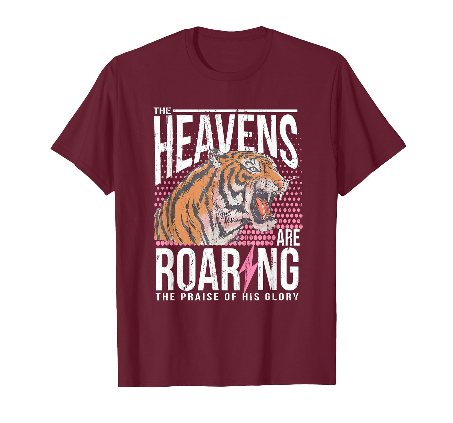 The Heavens Are Roaring, Psalm 19:1 Bible Verse T-Shirt