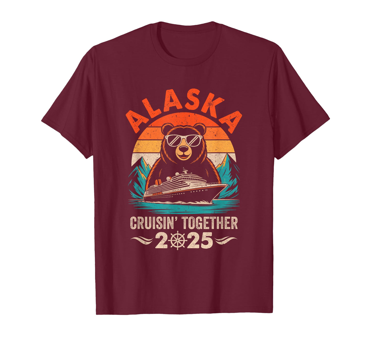 Matching Family Friends and Group Crusin' Alaska Cruise 2025 T-Shirt