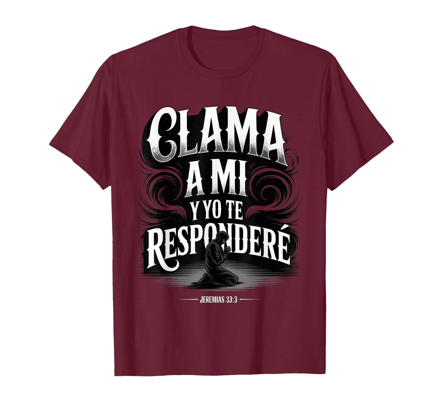 Christian Prayer Design Jeremiah 33:3 Bible Verse in Spanish T-Shirt