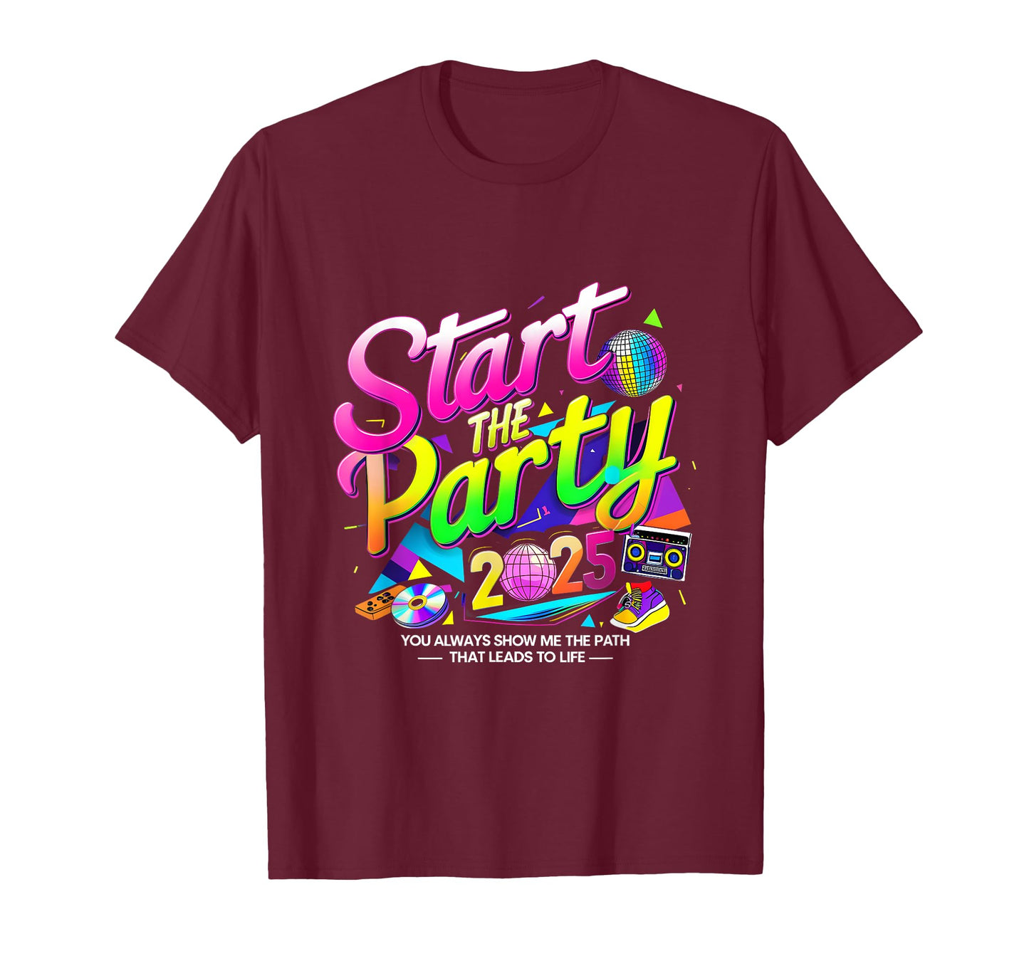 Start The Party VBS 2025 Show Me The Path Christian VBS Crew T-Shirt