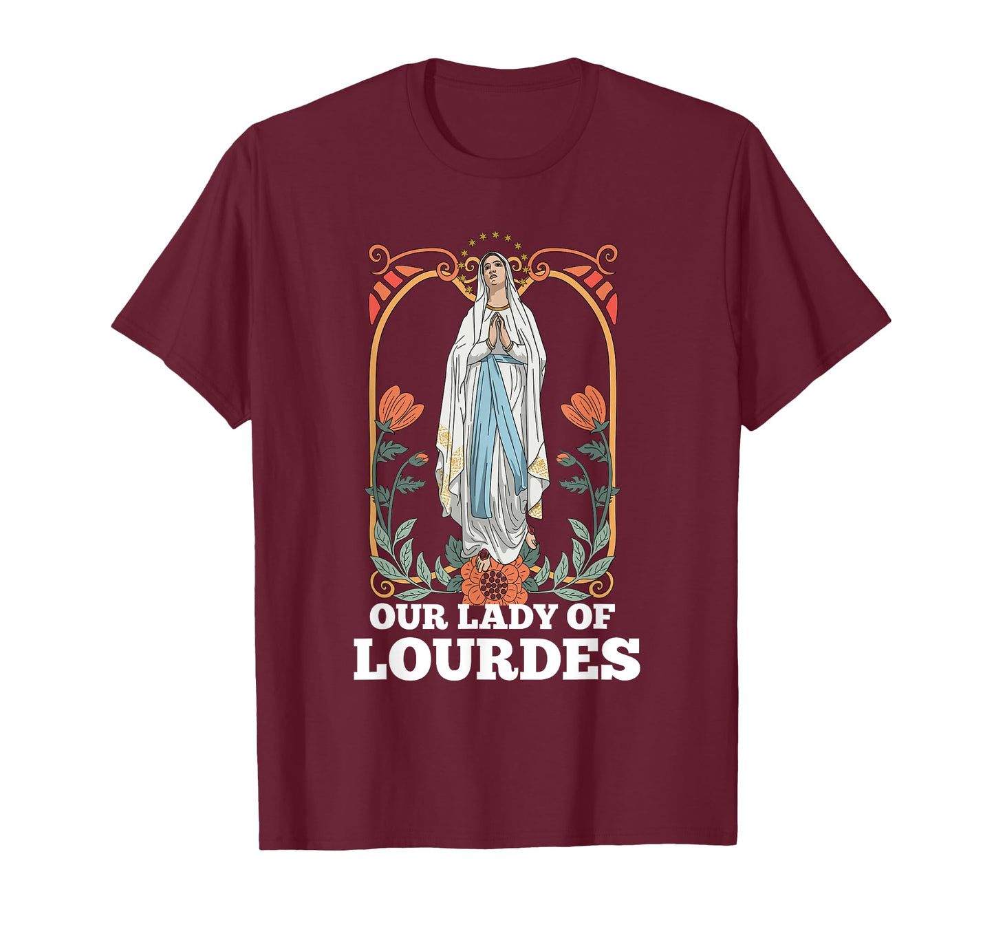 Our Lady of Lourdes Marian Pilgrimage Catholic T-Shirt