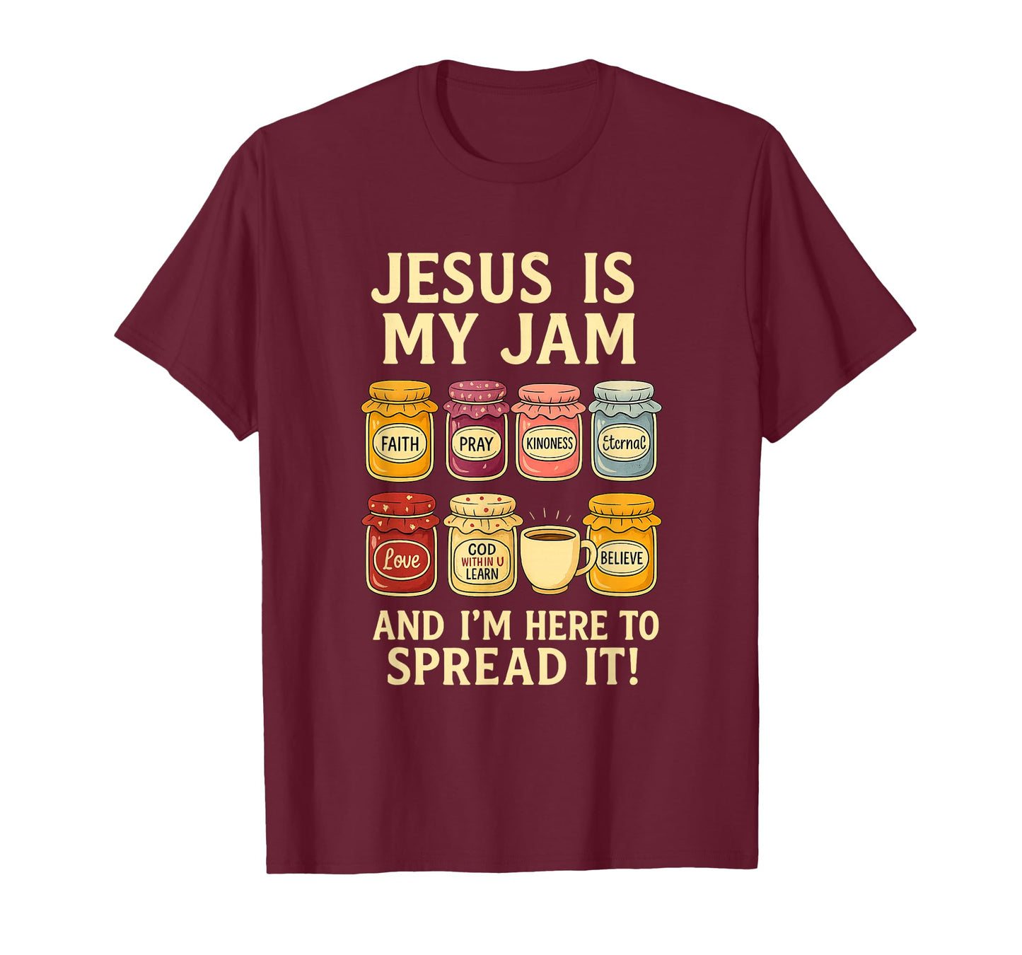 Jesus is My Jam Shirt Funny Christian Faith Bible T-Shirt